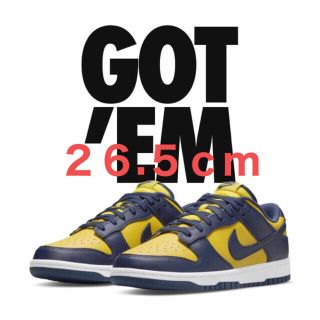 ナイキ(NIKE)のNike Dunk Low "Michigan"  26.5cm(スニーカー)