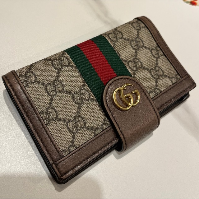 Gucci(グッチ)のGUCCI iPhoneXS 手帳型　ケース スマホ/家電/カメラのスマホアクセサリー(iPhoneケース)の商品写真