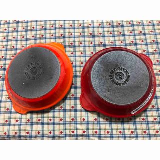 ルクルーゼ(LE CREUSET)のルクルーゼ  エッグプレート  シャローディッシュ チェリーレッド、オレンジ(鍋/フライパン)