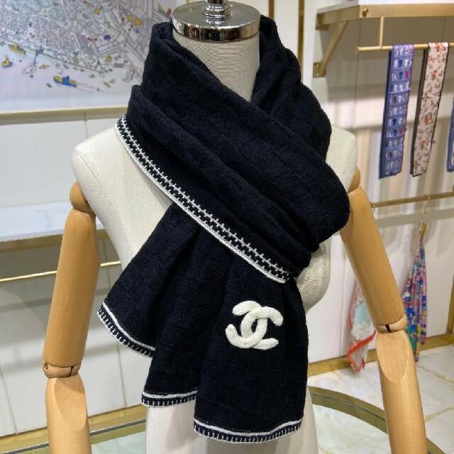 CHANEL★カシミア マフラー ストール新品未使用()