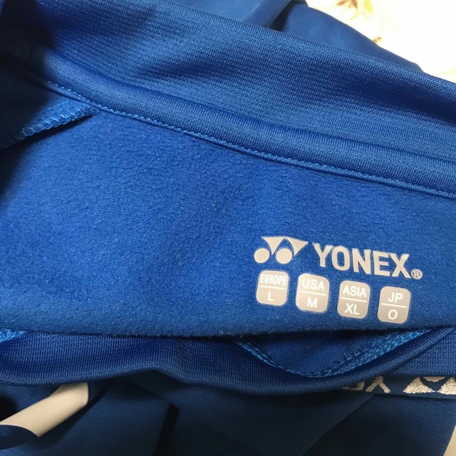 YONEX(ヨネックス)のヨネックス　トレーニングウエア　長袖ブルー　サイズLL スポーツ/アウトドアのトレーニング/エクササイズ(ウォーキング)の商品写真