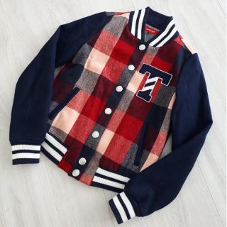 トミーガール(tommy girl)のtommy girl チェック柄 スタジャン(スタジャン)