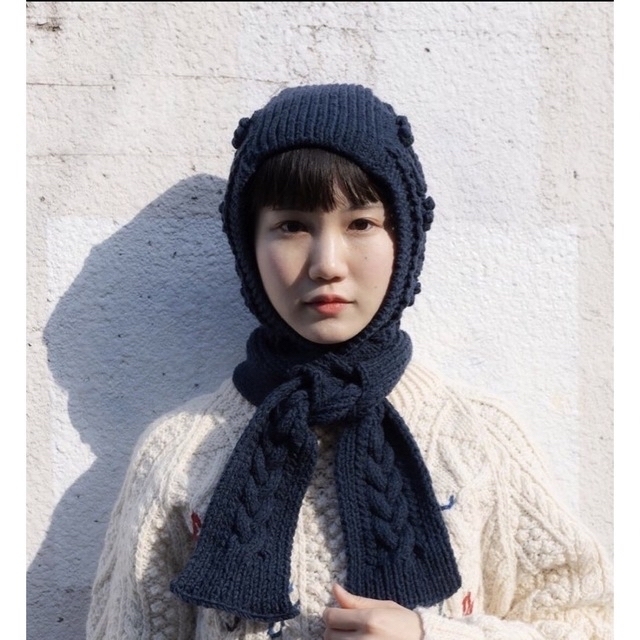 ファッション小物完売 YUKIFUJISAWA Balaclava アランニット マフラー 新品