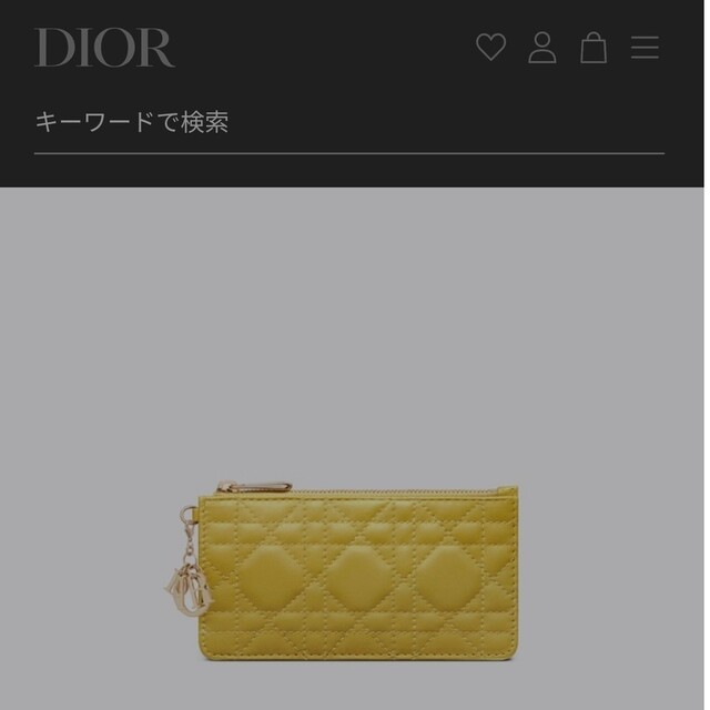 {未使用} Lady Dior カードホルダー 箱 手提げ