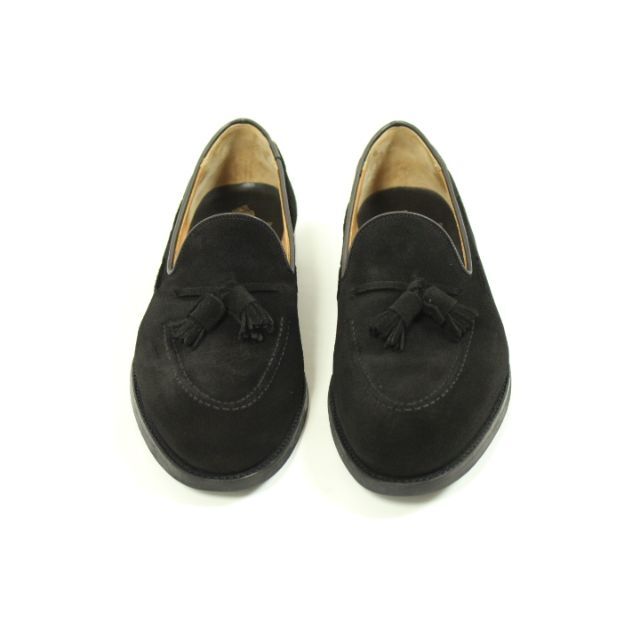 【USED】crockett&jones タッセルローファー 黒 UK8.5Eローファー/革靴