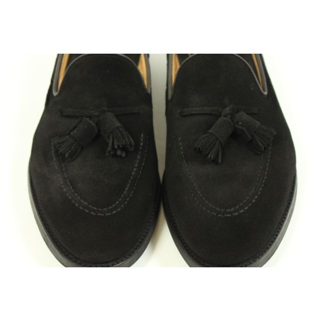 【USED】crockett&jones タッセルローファー 黒 UK8.5Eローファー/革靴