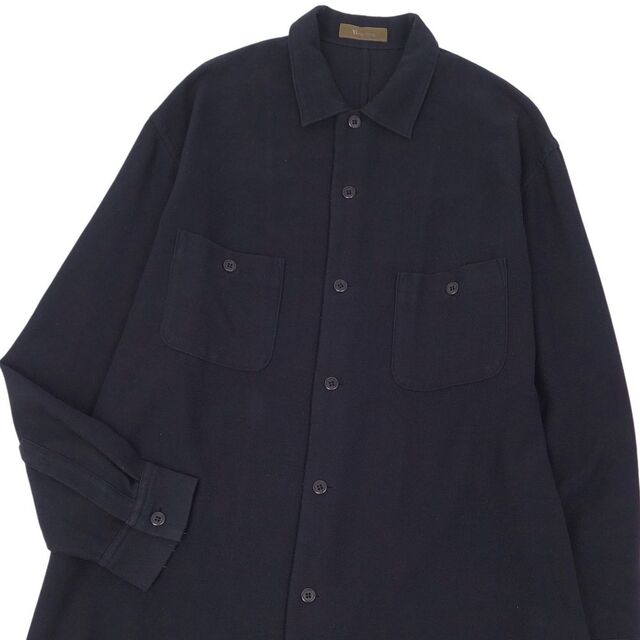 【美品】ワイズフォーメン　長袖ロング シャツ　4 XL ホワイト　ヨウジヤマモト