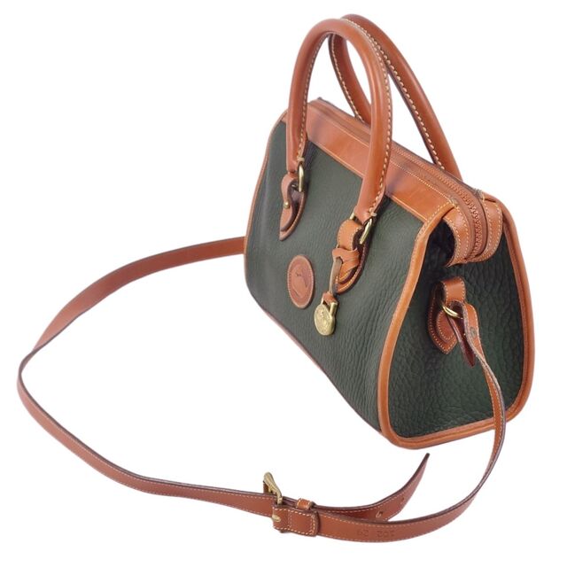 ドゥーニー&バーク DOONEY&BOURKE バッグ 2way ハンドバッグ ショルダーバッグ カーフレザー カバン レディース グリーン/ブラウン