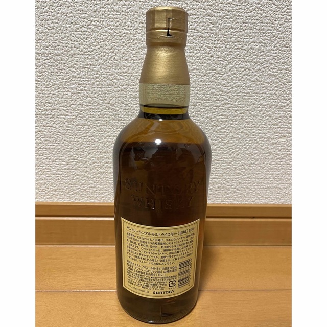 シングルモルトウイスキー 山崎 12年 700ml 瓶 食品/飲料/酒の酒(ウイスキー)の商品写真