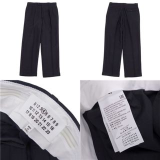 美品 メゾンマルジェラ Maison Margiela 4 パンツ シルク ワイドパンツ スラックス レディース ボトムス 40(M相当) ブラック