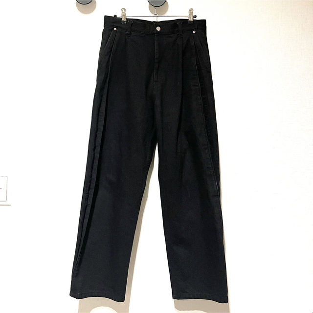stein Reconstruction Wide Denim Jeans 黒 デニム/ジーンズ stein Reconstruction Wide Denim Jeans 黒 デニム/ジーンズ