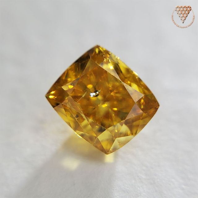 ダイヤモンド0.503 ct F.V.O.YELLOW 天然 オレンジ イエロー ダイヤ