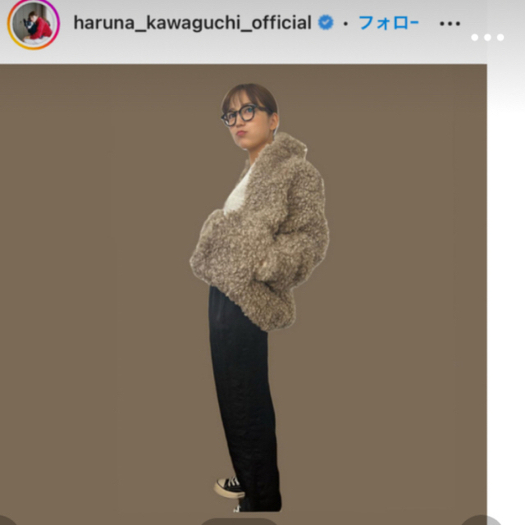 新品タグ付　田中みな実×CLANE CURL FUR SHORT COAT