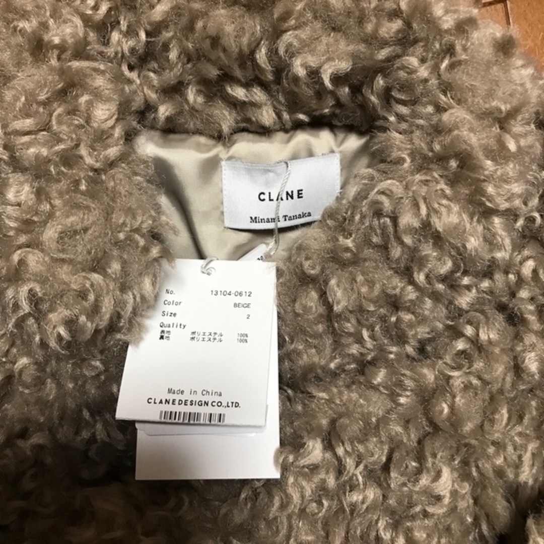 新品タグ付　田中みな実×CLANE CURL FUR SHORT COAT