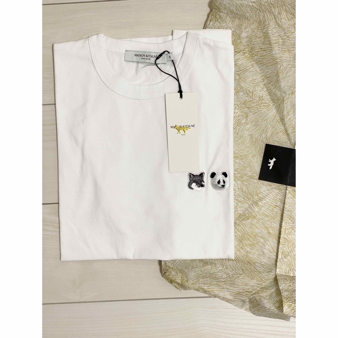 新品 Maison Kitsuné 海外限定 パンダ Tシャツ Lサイズ