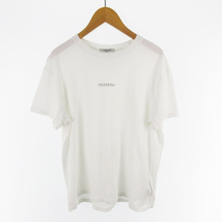 ヴァレンティノ(VALENTINO)のVALENTINO 半袖 Tシャツ ロゴプリント ホワイト S 21SS(Tシャツ/カットソー(半袖/袖なし))
