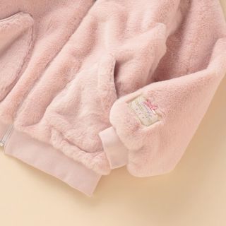 メゾピアノ 動物 うさ耳 フェイクファー ブルゾン ジャケット 130 うさみみ