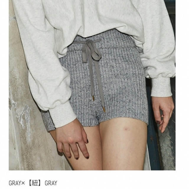 Juemi ニットパンツ Heather Knit Shorts - ショートパンツ