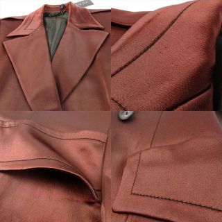 Gucci - タグ付 グッチ GUCCI パンツスーツ レッドブラウン 赤茶 40 M