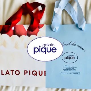 ジェラートピケ(gelato pique)の【Gelato Pique／ジェラートピケ】袋2種 〈クリスマス限定デザイン〉(ショップ袋)