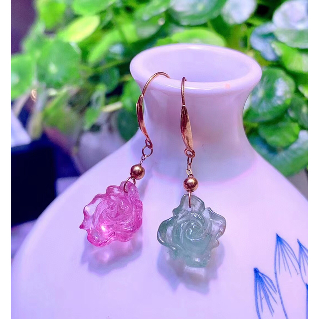 ピアス ⭐︎【高級】トルマリン ピアス k18 12.1mm