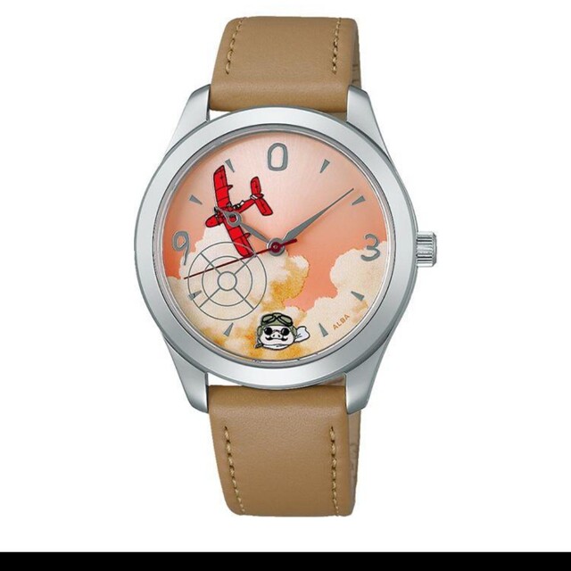 最安 腕時計 紅の豚 30周年記念モデル ベージュ ポルコ 腕時計(アナログ)
