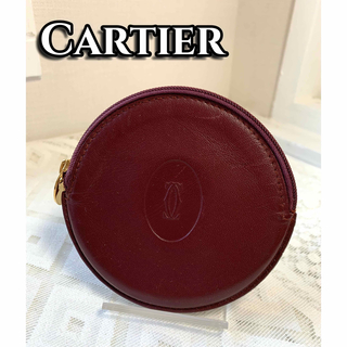 カルティエ(Cartier)の✨カルティエ✨Cartier コインケース　マストライン　ボルドー　小銭入れ(コインケース)
