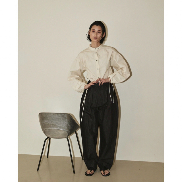売り切り御免!】 【louren】slub pants slub 公式の cotton cocoon