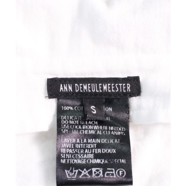 Ann Demeulemeester(アンドゥムルメステール)のANN DEMEULEMEESTER カジュアルシャツ S 白 【古着】【中古】 メンズのトップス(シャツ)の商品写真