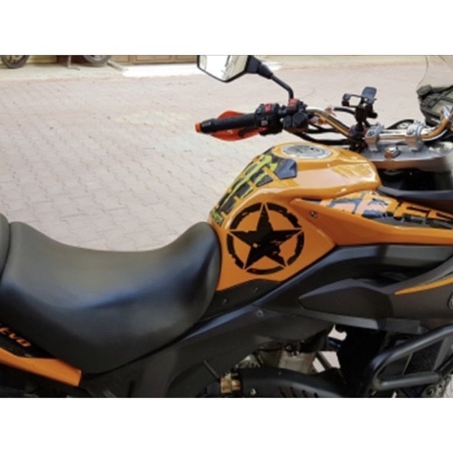 専用】カッティングステッカー ARMY STAR ダメージ加工 ブラック 2枚