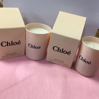 クロエ(Chloe)のwhite×gray様★！非売品！新品★未使用！クロエ  キャンドル(キャンドル)