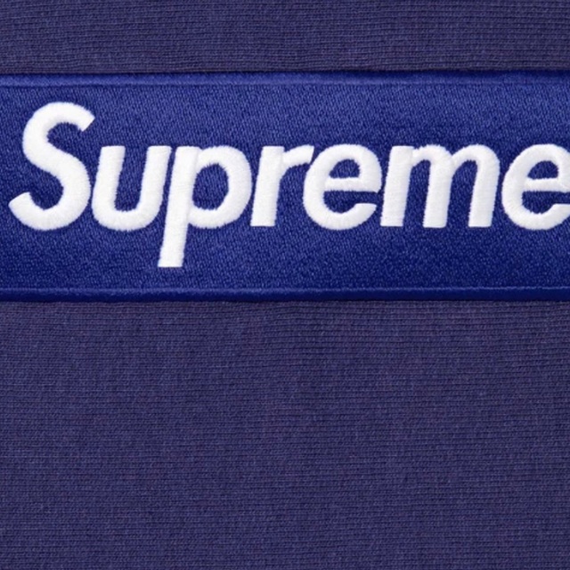 送料込 Lサイズ 21AW Supreme Box Logo パーカー ネイビー