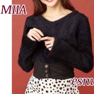 ミーア(MIIA)のMIIA ミーア  バックリボンニット【新品】(ニット/セーター)