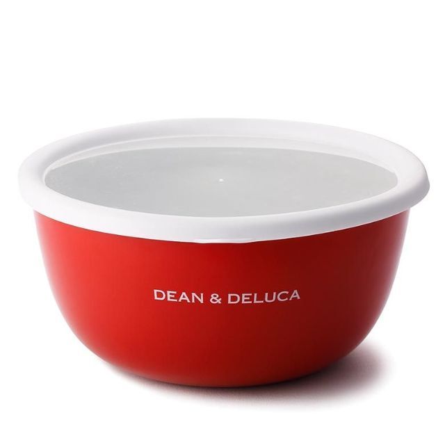 2個セット DEAN & DELUCA ホーローボウル 18㎝ レッド 限定