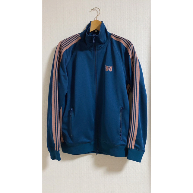 Needles poly track jacket teal green M