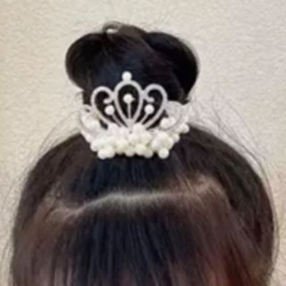 ティアラ風髪ゴム　レディース　子供用(ヘアアクセサリー)