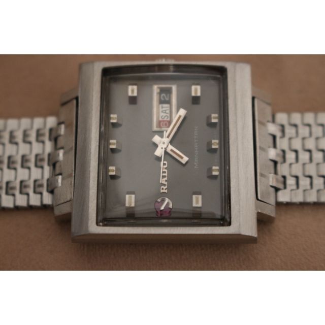 RADO(ラドー)の☆ラドーマンハッタン ブラックNo.1美品OH済中古品☆ メンズの時計(腕時計(アナログ))の商品写真
