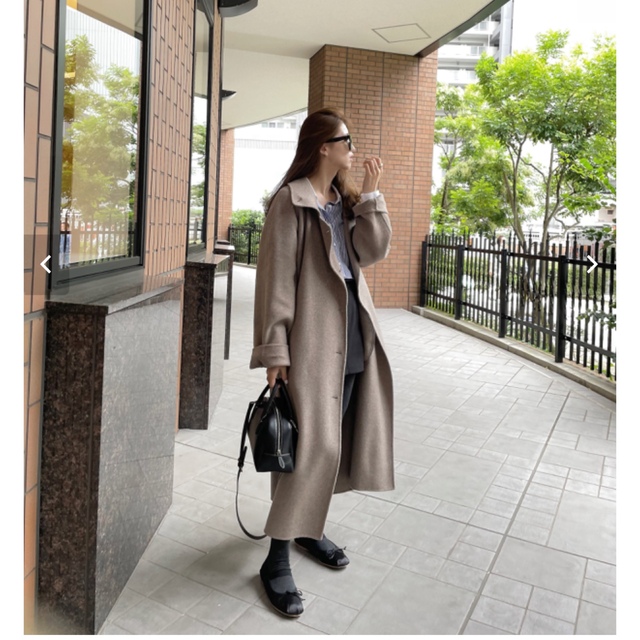 ponpon PPP handmade river coat ロングコート