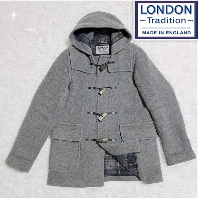 LondonTradition ロンドントラディション ダッフルコート グレー-
