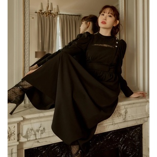 ハーリップトゥ(Her lip to)のModern Mademoiselle Back Ribbon Dress(ロングワンピース/マキシワンピース)