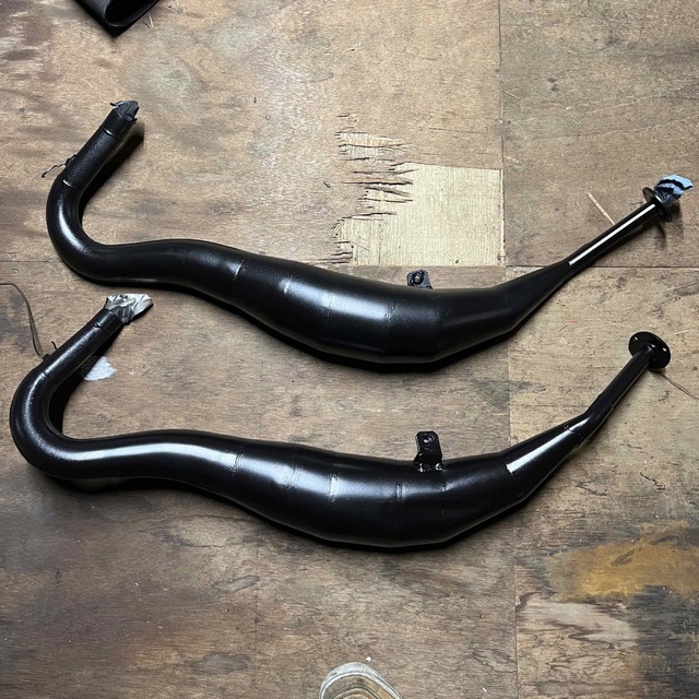 送料&加工料込 r1-z tzr250 社外チャンバー ドッグファイト - 通販