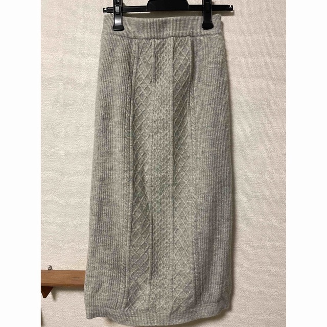 Techichi(テチチ)のテチチ　ケーブル編みニットスカート レディースのスカート(ロングスカート)の商品写真