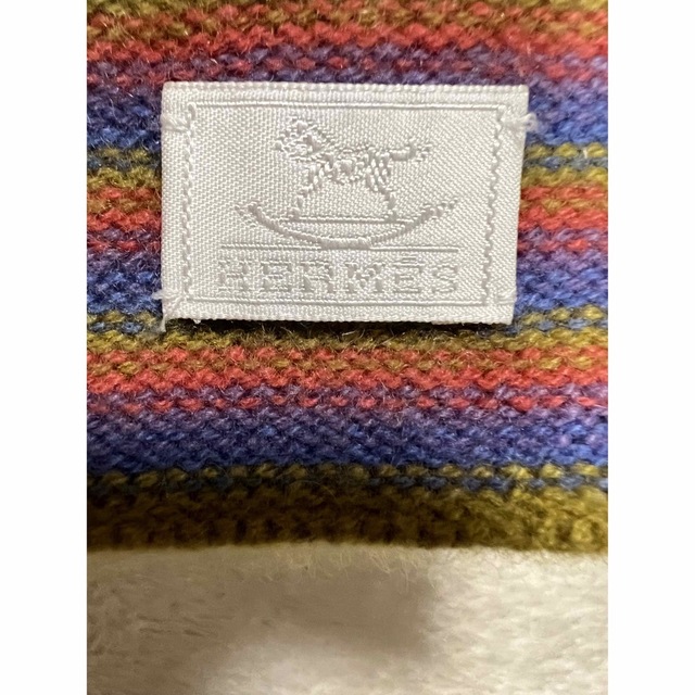 良品☆HERMES エルメス　キッズマフラー　カシミヤ　箱付き　お子様用　子供用