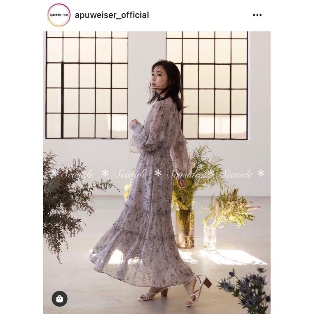 新品♡22年新作 アプワイザーリッシェ ワンピース美人百花 ジャスグリッティー