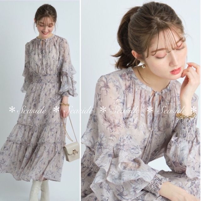 新品♡22年新作 アプワイザーリッシェ ワンピース美人百花 ジャスグリッティー