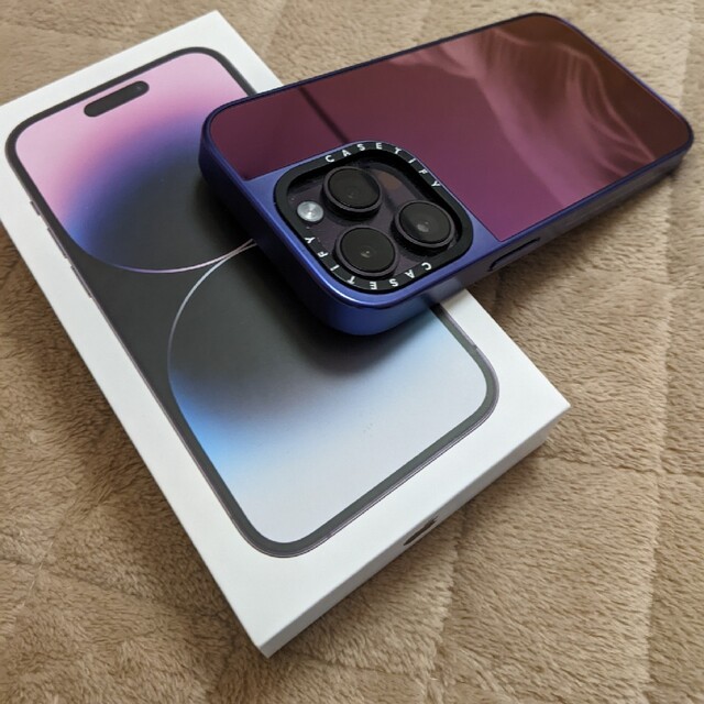 iPhone14 pro 128gb ディープパープル　極美品 特大セール