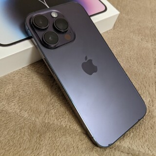 iPhone - iPhone14 pro 128gb ディープパープル 極美品 特大セール 