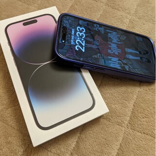 iPhone - iPhone14 pro 128gb ディープパープル 極美品 特大セール ...