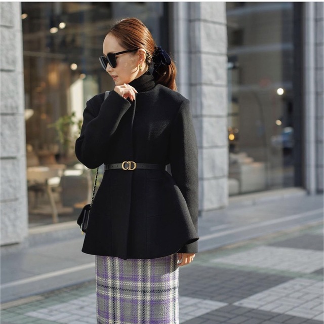 すぐったレディース福袋 bluelea Peplum wool coat ノーカラー ...