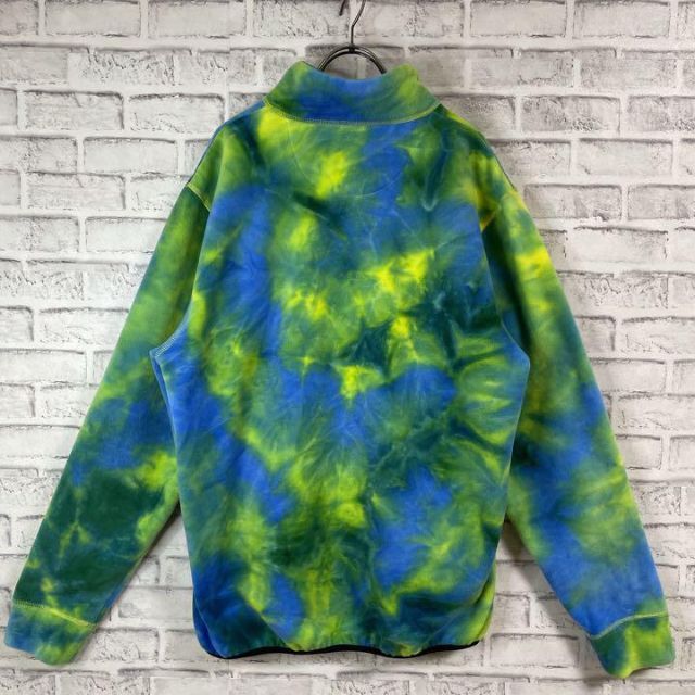 STUSSY - stussy ステューシー ハーフジップフリースタイダイ柄 STUSSY - stussy ステューシー ハーフジップフリースタイダイ柄